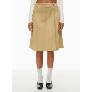 Aritzia Sunday Best Rider Midi Skirt wicker tan